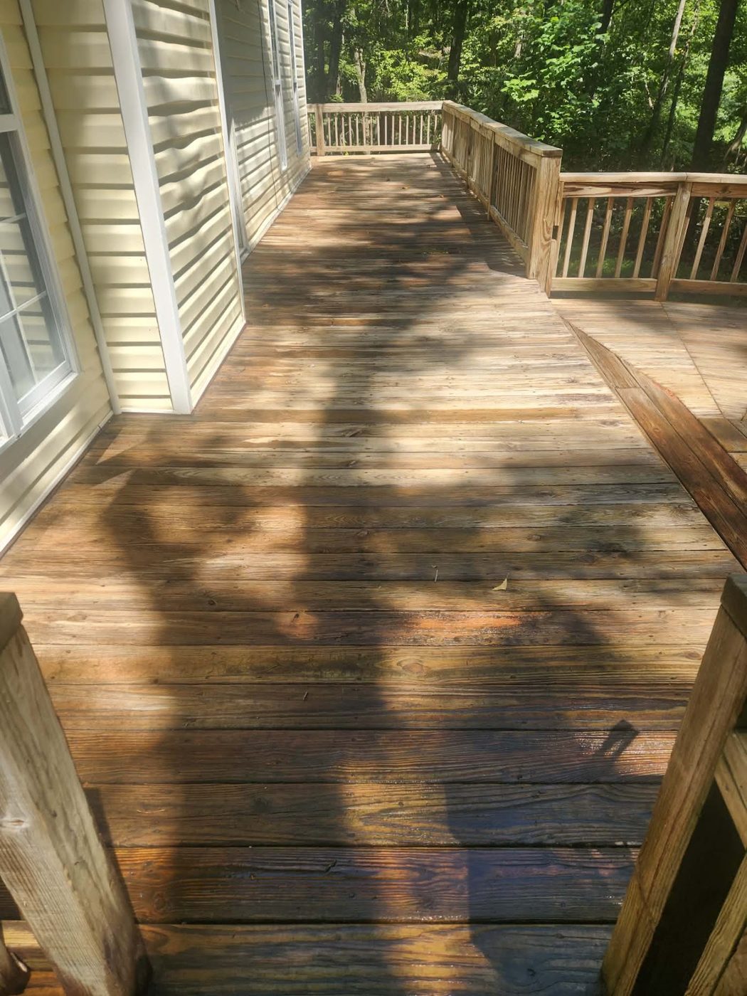 Deck and railing